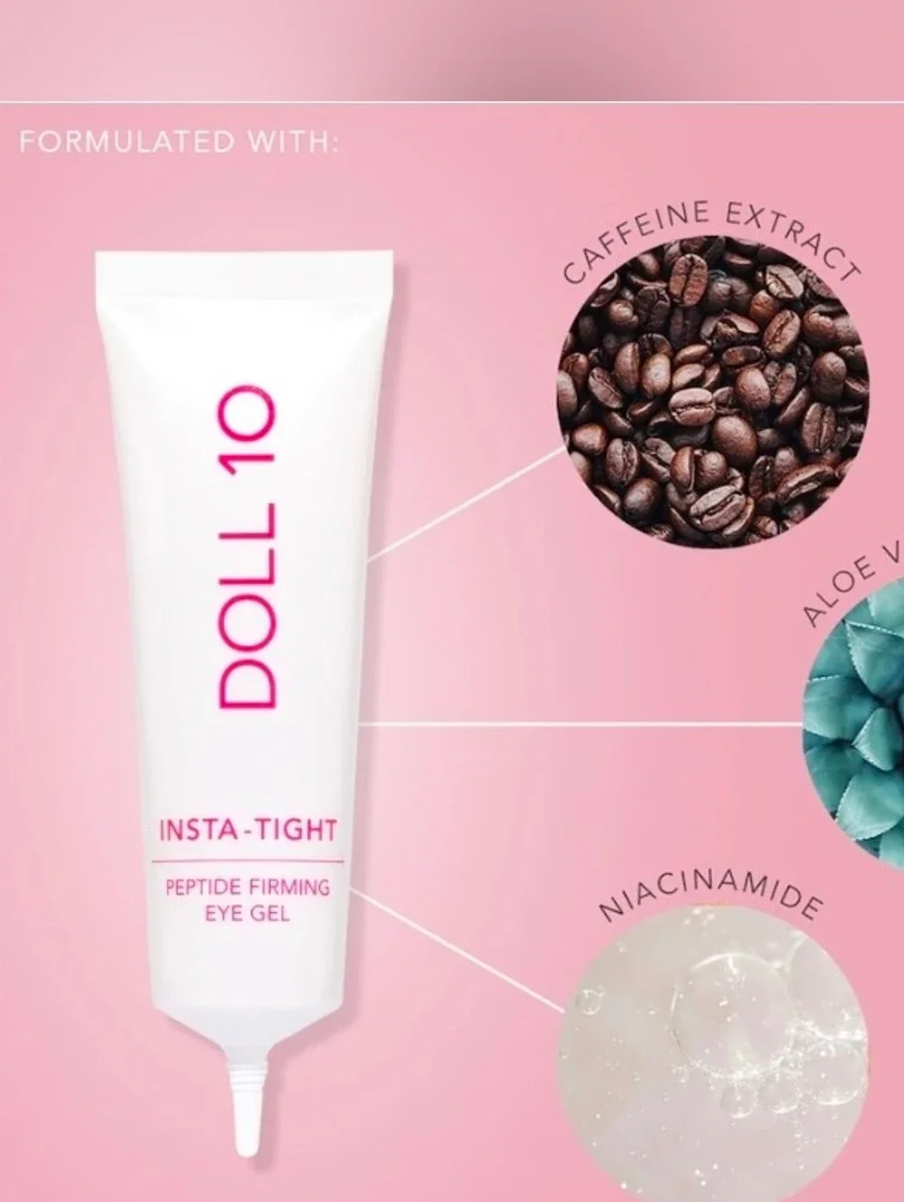 Doll 10 Insta-Tight Peptide Firming Eye Gel - 30ml/1fl.oz. - NWT